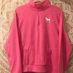 NWOT V.S. PINK Quarter Zip Sweatshirt